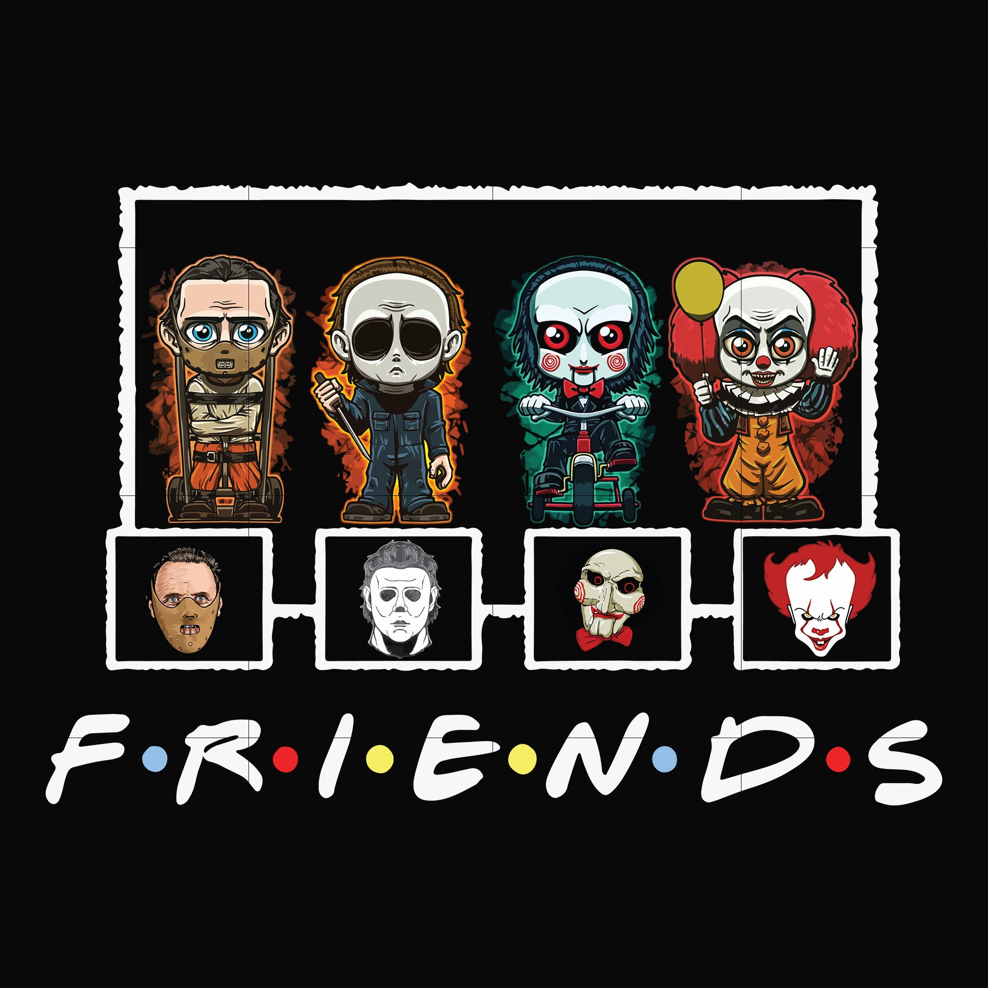 Free Free 293 Horror Friends Svg SVG PNG EPS DXF File