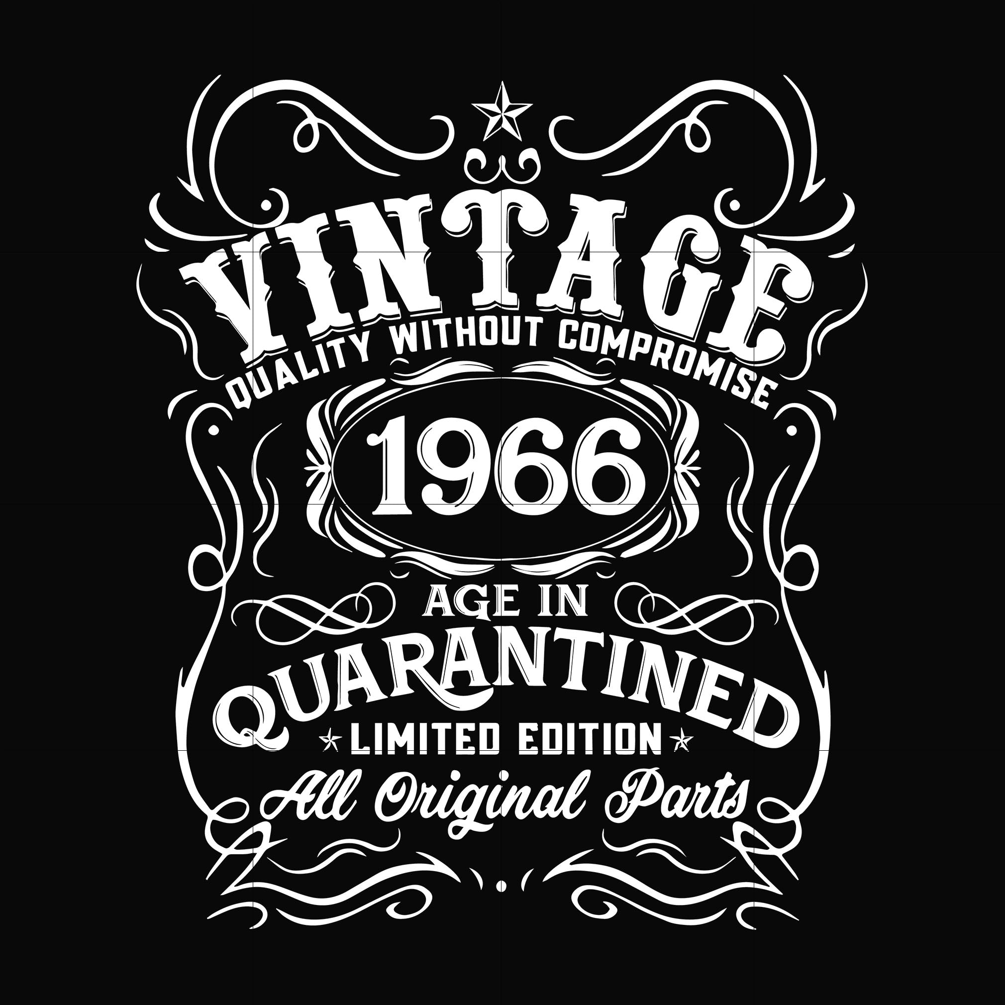 Vintage 1966 age in quarantined limited edition svg, limited edition s