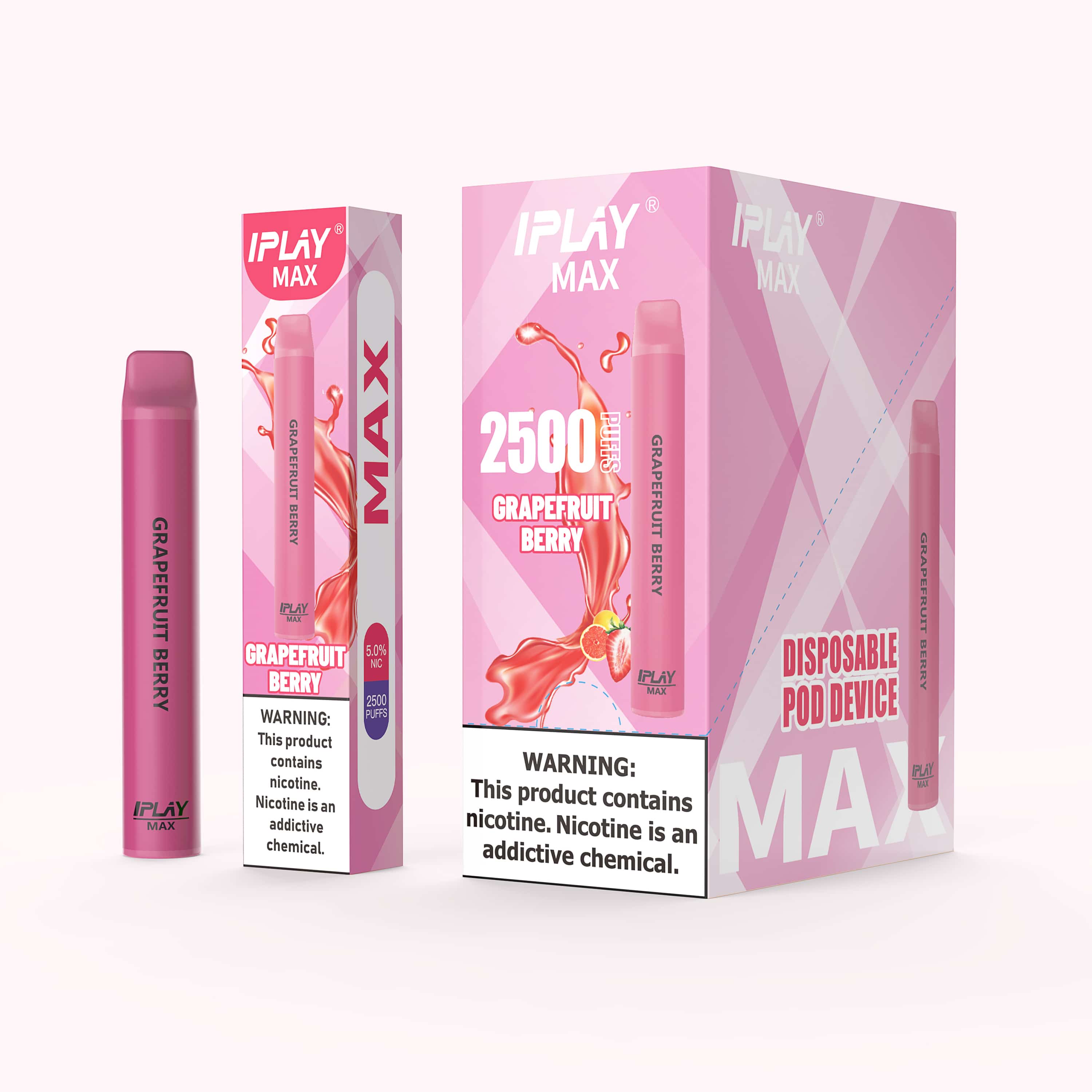 Pack 50 piezas Iplay max $120 c/u (2600 puffs) - VapeoMex