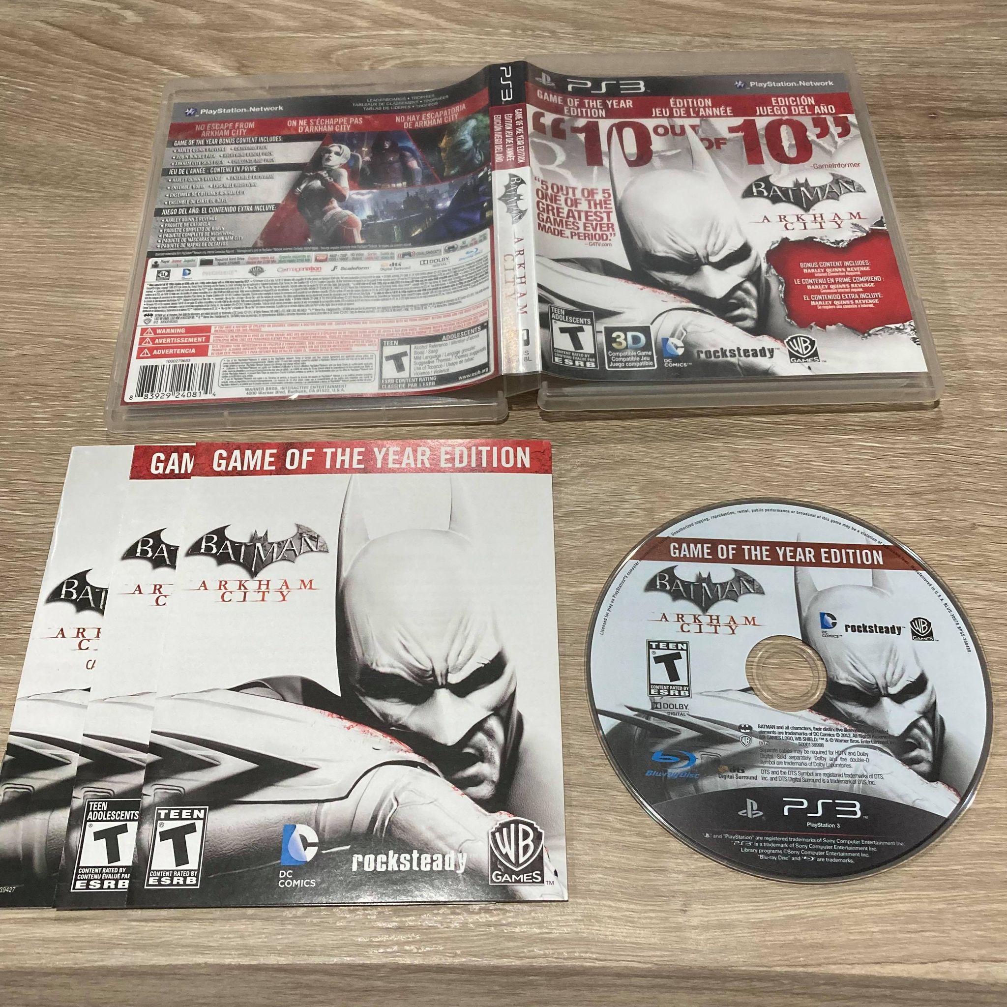 Batman: Arkham City [Game Of The Year] Playstation 3 – The Merchant's  Inventory - L'inventaire du Marchand