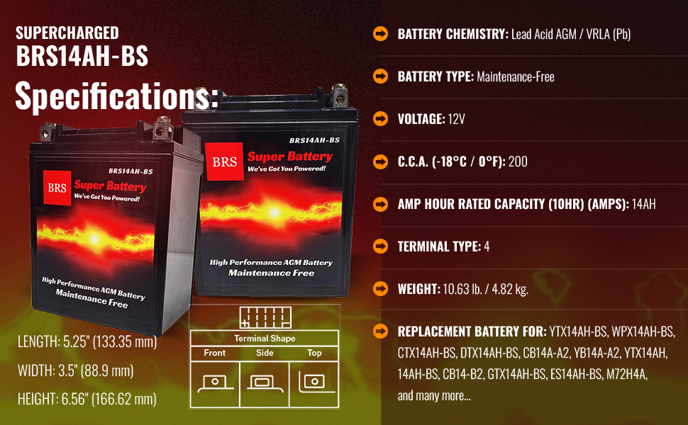 ytx14ah-bs atv battery