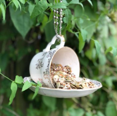 Teacup Bird Feeder