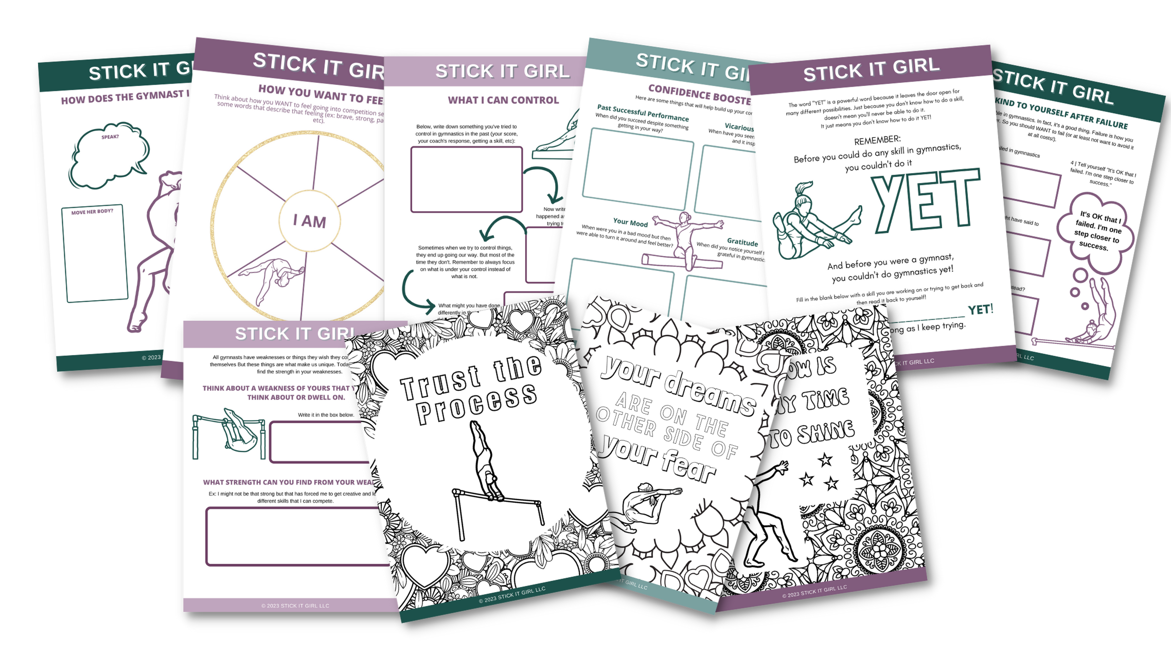 National Gymnastics Day Worksheets by Stick It Girl