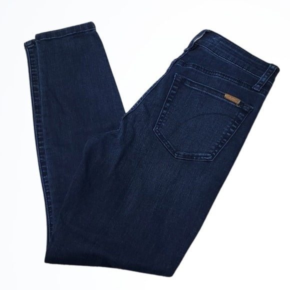 Joe's Jeans The Charlie High Rise Skinny Ankle Dark Wash Blue