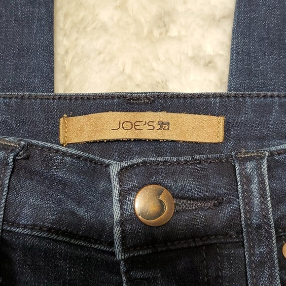 Joe's Jeans The Charlie High Rise Skinny Ankle Dark Wash Blue