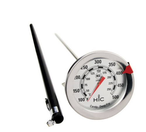HIC Kitchen Roasting Meat Thermometer, Oven Safe, Stainless Steel, 3-Inch  Easy-Read Face