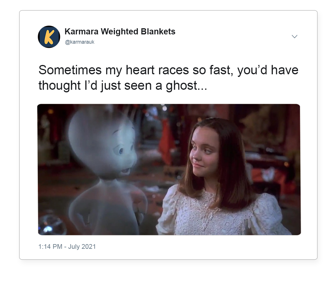 Anxiety feels like you've just seen a ghost