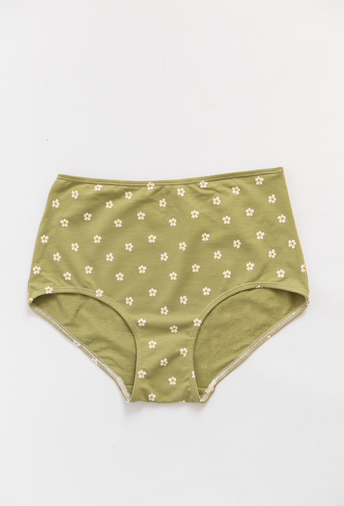 Cheeky Briefs in Honey Yellow Cotton, Ethical & Sustainable Lingerie