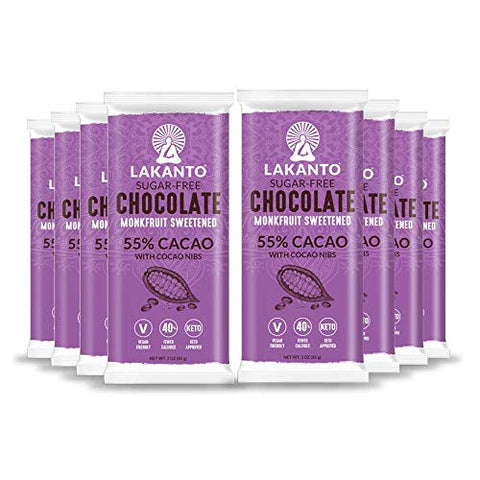 Lakanto Dark Chocolate with Cacao Nibs