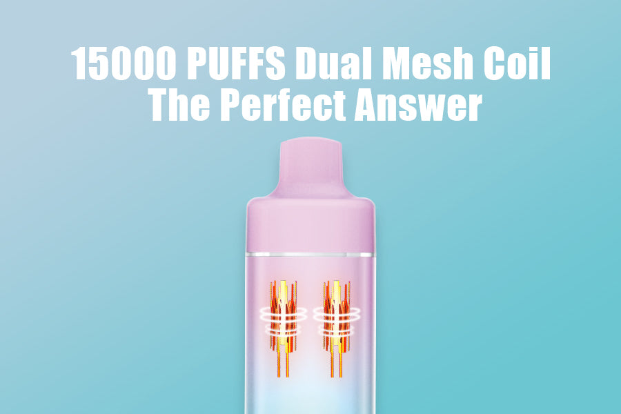 15000 PUFFS Dual Mesh Coil, The Perfect Answer