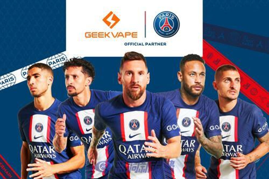 Boom News! Geekvape announces partnership with Paris Saint-Germain FC