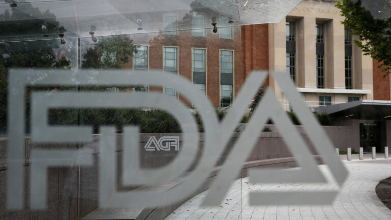 FDA logo with a building in the background