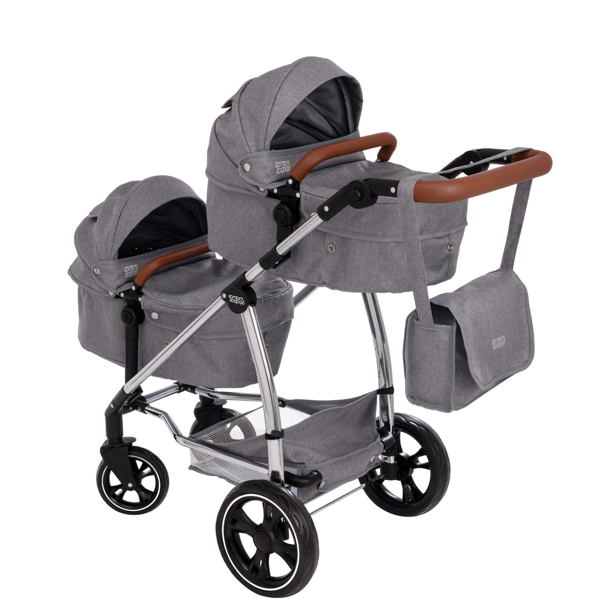 Mamas & Papas Twin Elite Dolls Pram | 9 Play Modes