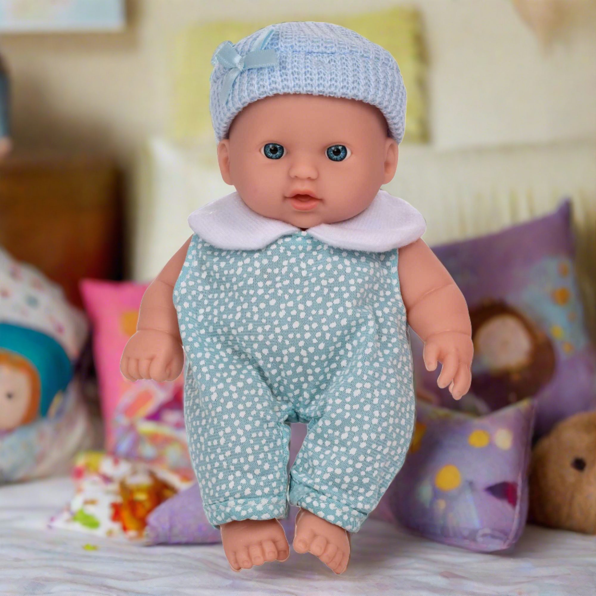 Image of Babyboo Cutie Baby Doll - Blue