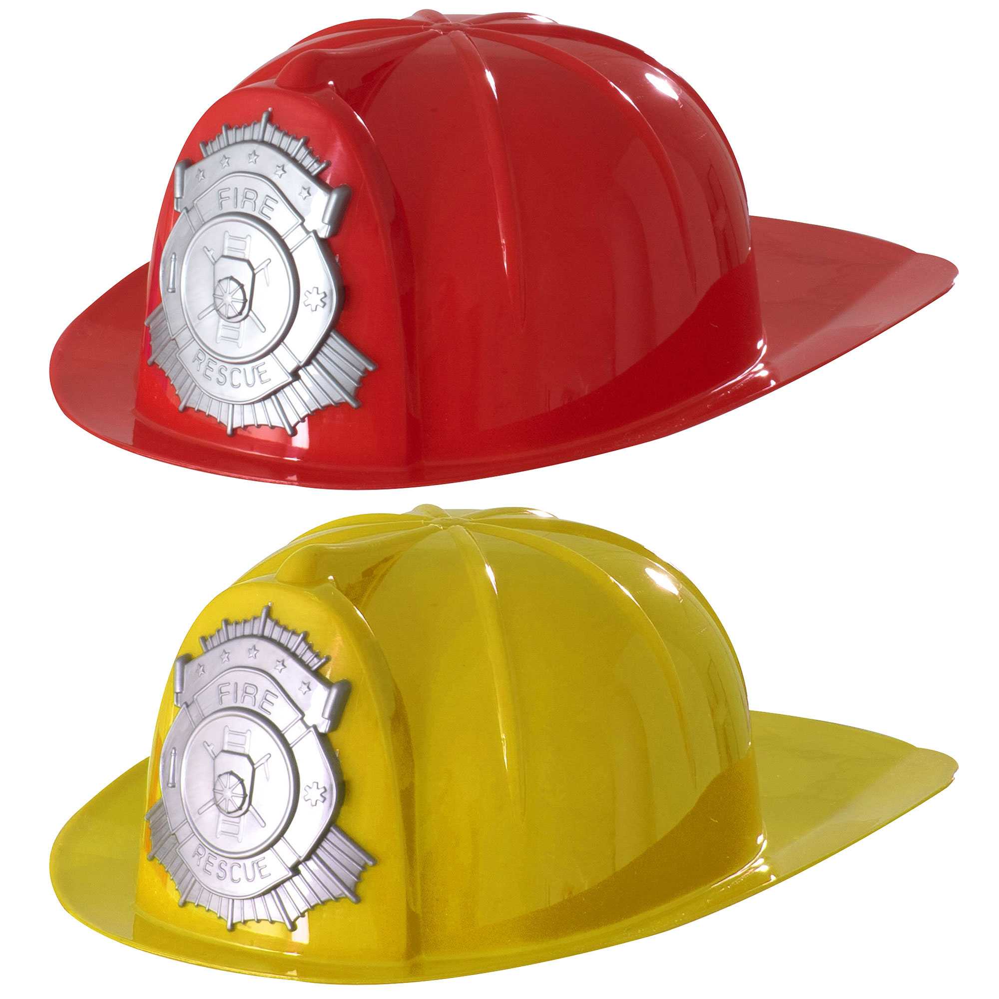 Image of Childrens Fancy Dress Fireman Hats - Pack of 2