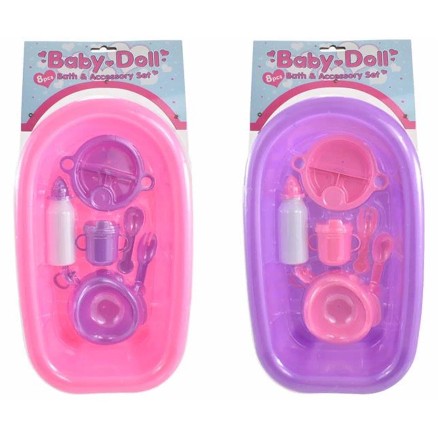 8 Piece Baby Doll Bath Set