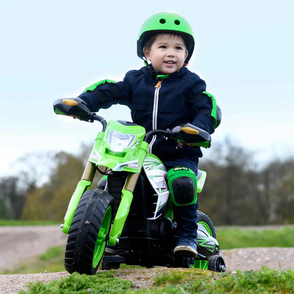 Evo 6V Kids Electric Ride-On Motorcycle | Green Motorbike