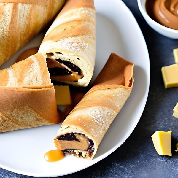 Peanut butter and banana roll-ups