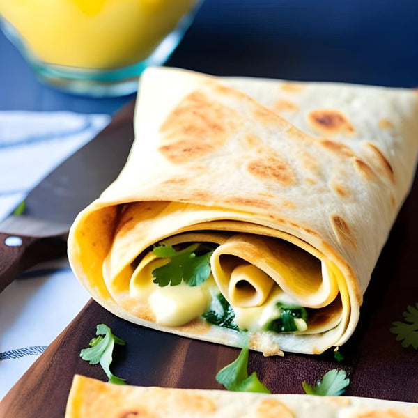 Cheese tortilla roll-up: