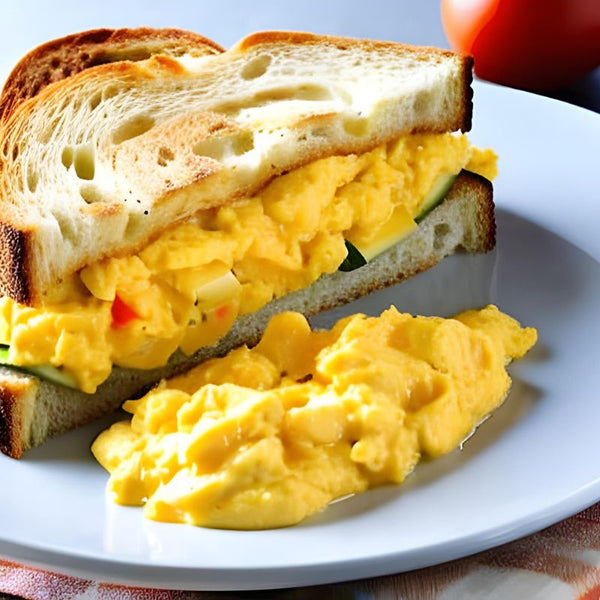 Scrambled egg sandwich