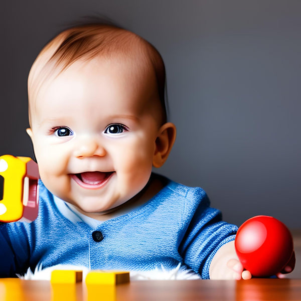 Young Baby Playing with toys