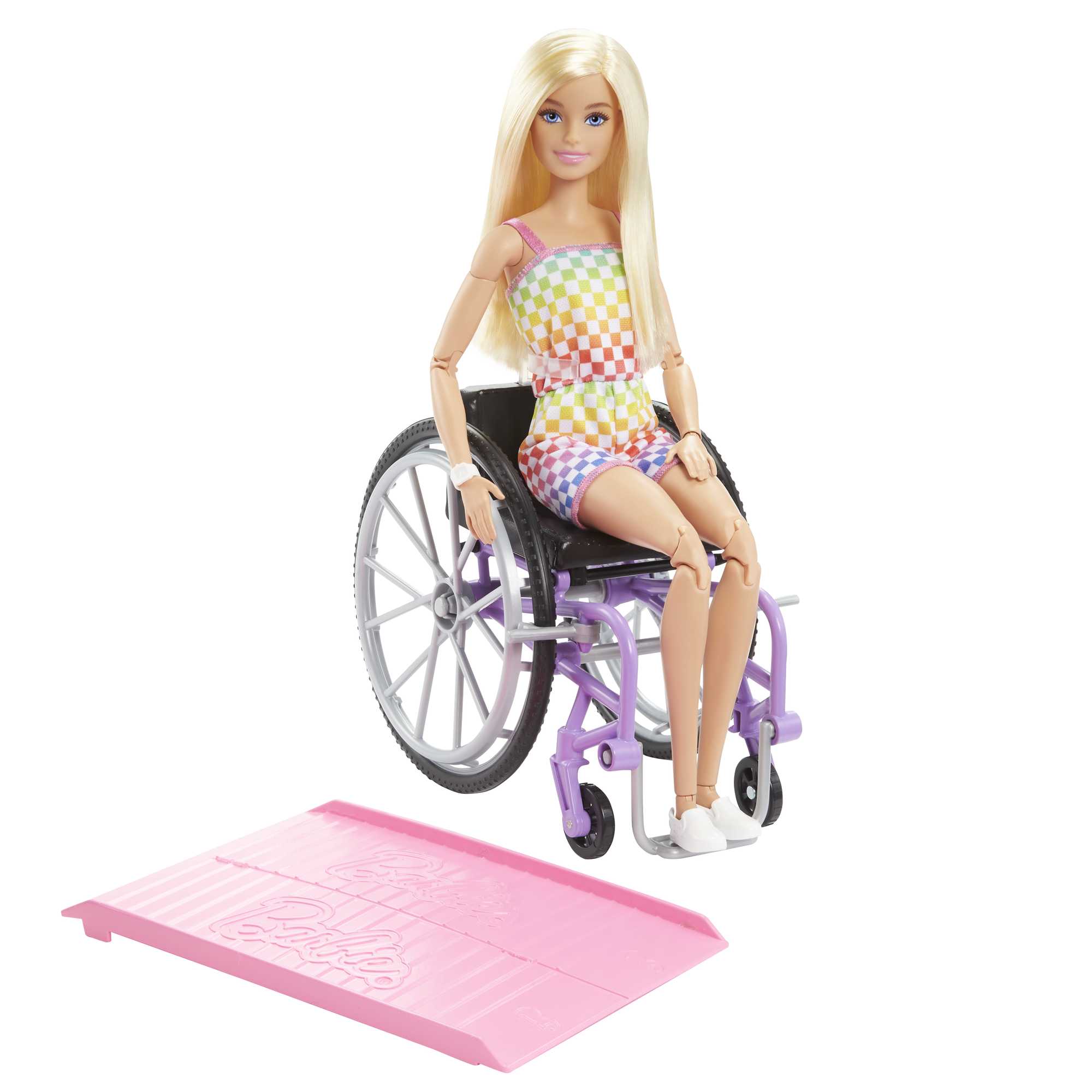 Image of Barbie Doll With Wheelchair And Ramp - Blonde