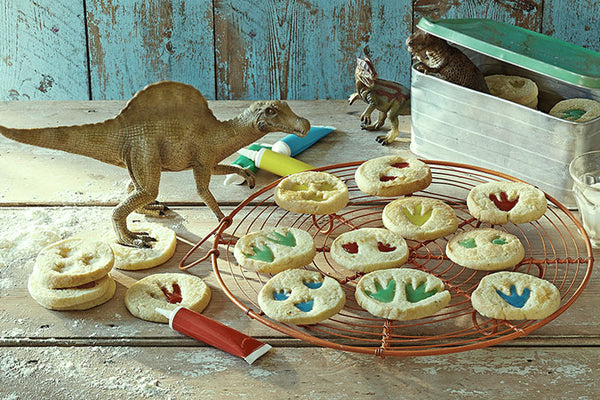 Dinosaur themed biscuits