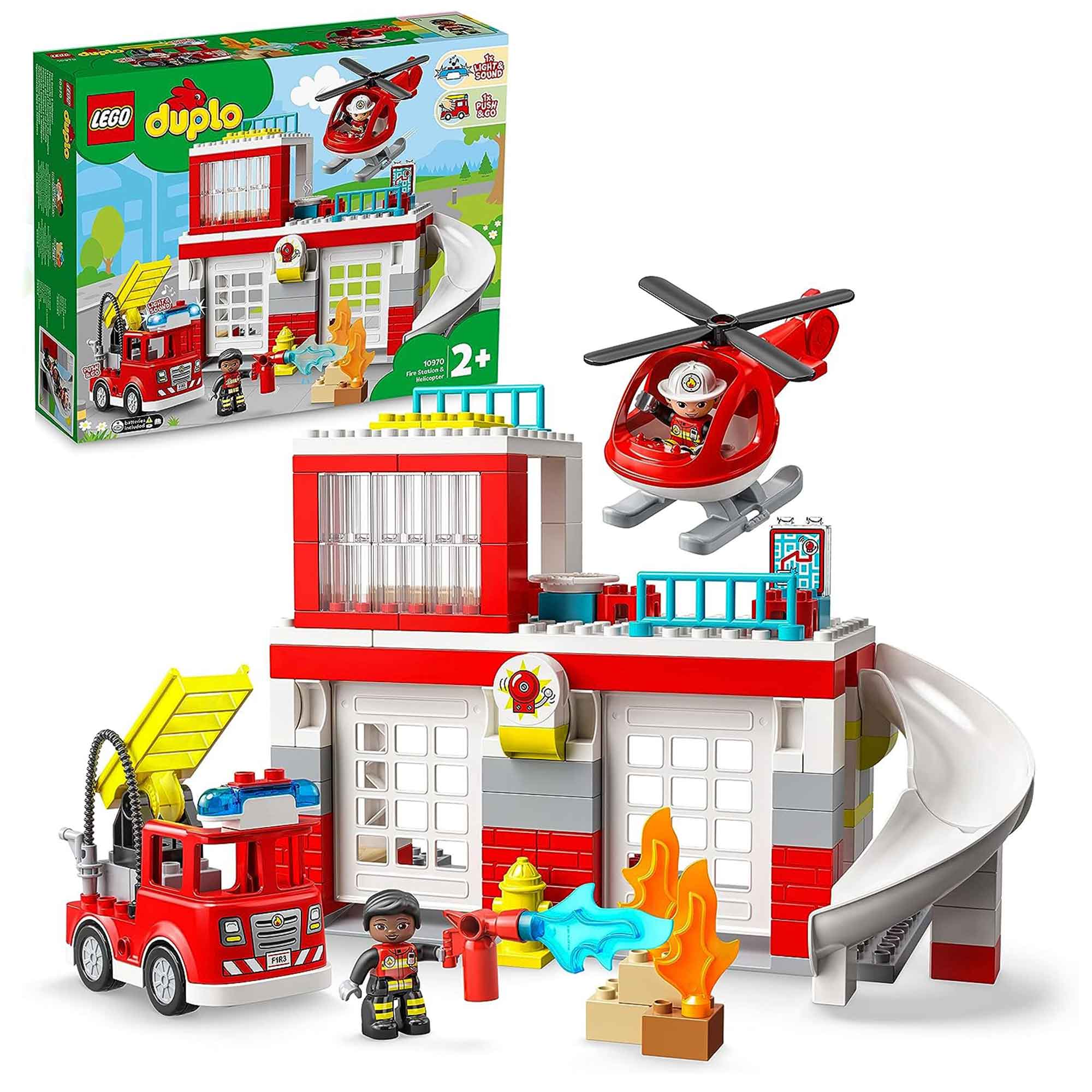 Image of LEGO DUPLO Fire Station & Helicopter 10970