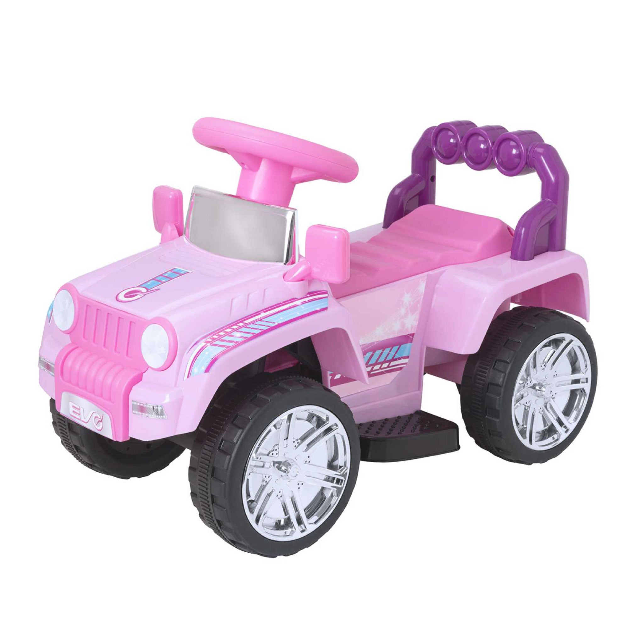 Image of Evo 6V Kids Electric Ride On | Pink Shimmer 4X4 Truck