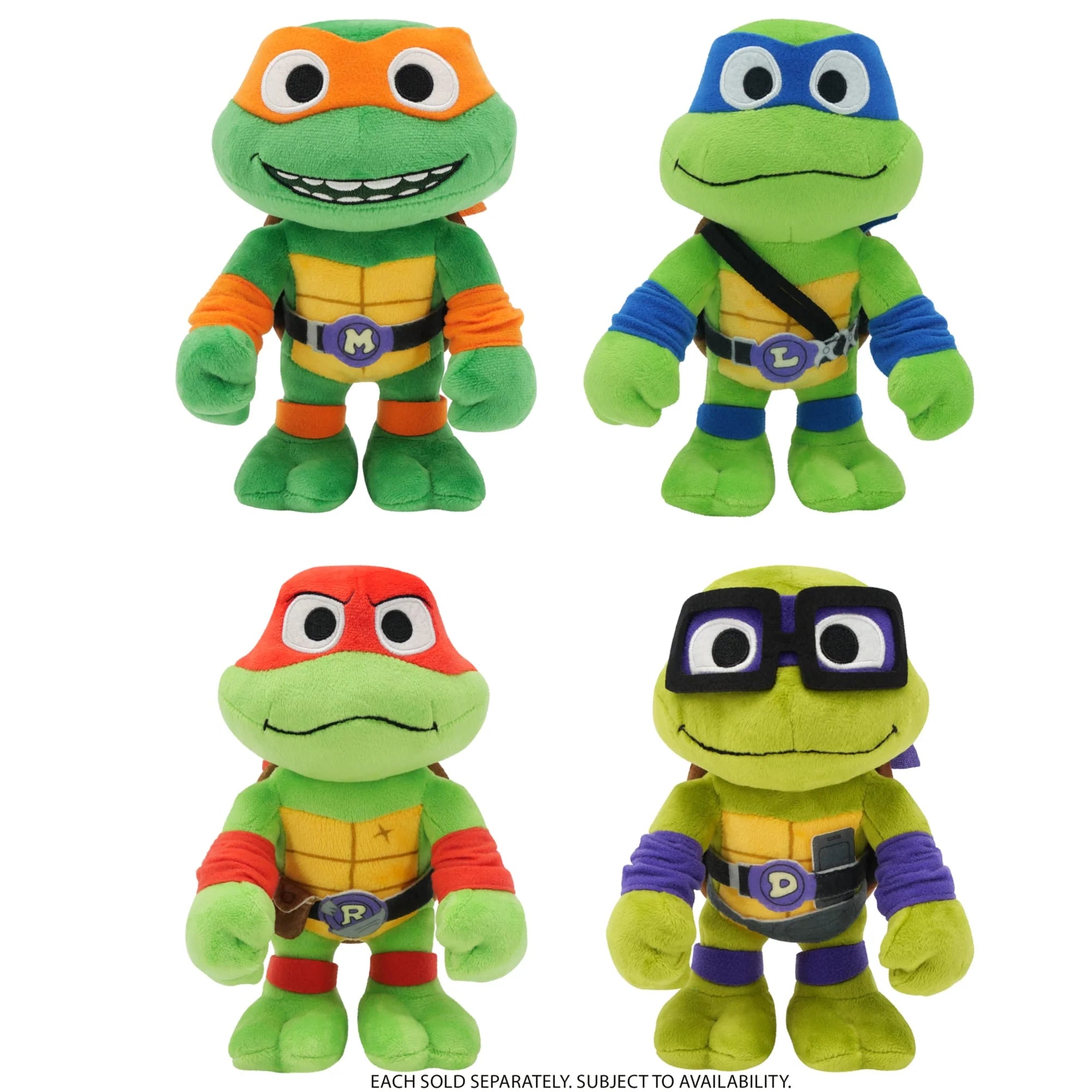 Photos - Role Playing Toy Mutant Teenage  Ninja Turtles 8" Plush Assorted 
