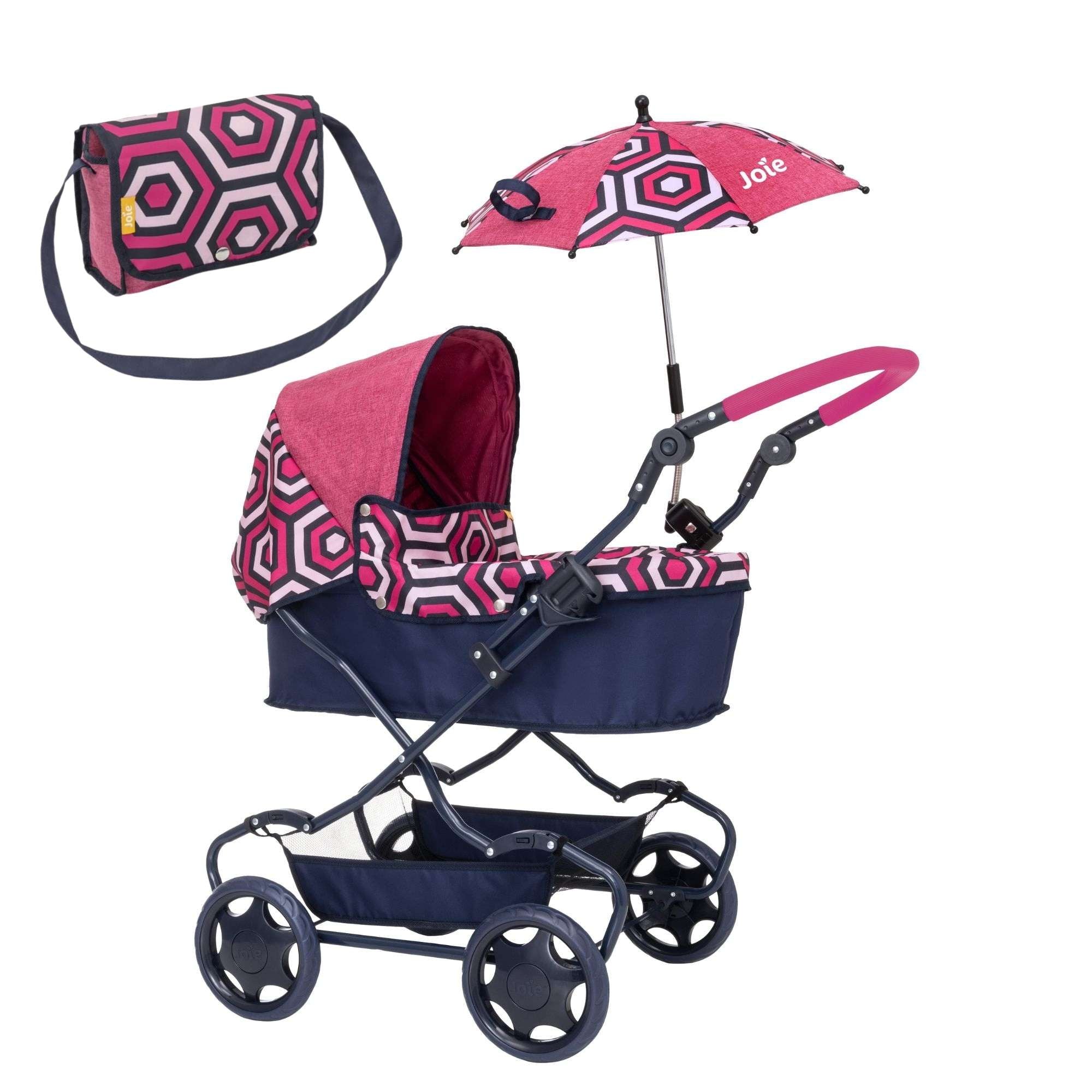 Joie Junior Classic Dolls Pram With Matching Changing Bag