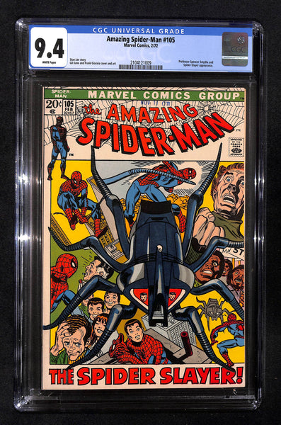 Amazing Spider-Man #105 CGC 9.4 Professor Spencer Smythe & Spider-Slayer
