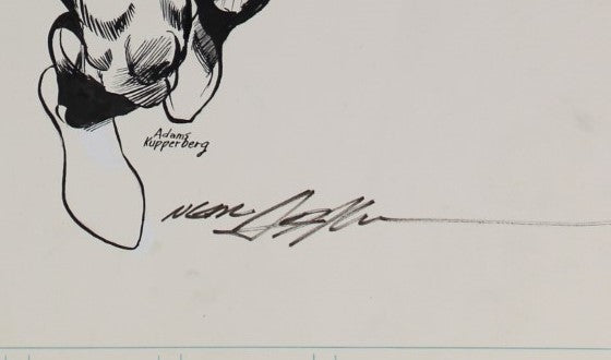 Neal Adams art - Paul Kupperberg inks - Superman - Signature