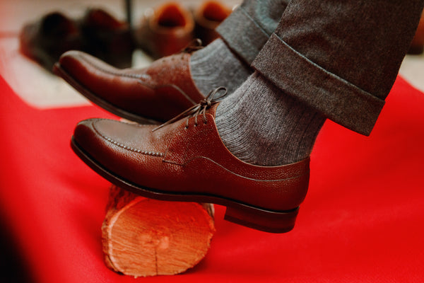 Socquettes homme marron forme mocassin en coton supersoft - Mazarin – Mes  Chaussettes Rouges