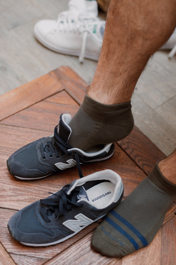 THYO Homme et Femme : Mi-chaussettes sport run en polyamide motif WOW