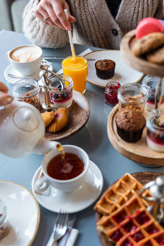 Petit déjeuner de la confiserie de batida