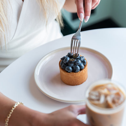 cheesecake avec halva et myrtilles