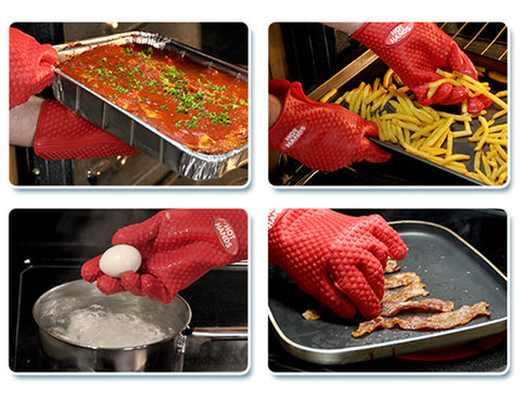 Guantes Para Cocina Silicona Protección De Calor Hot Hands