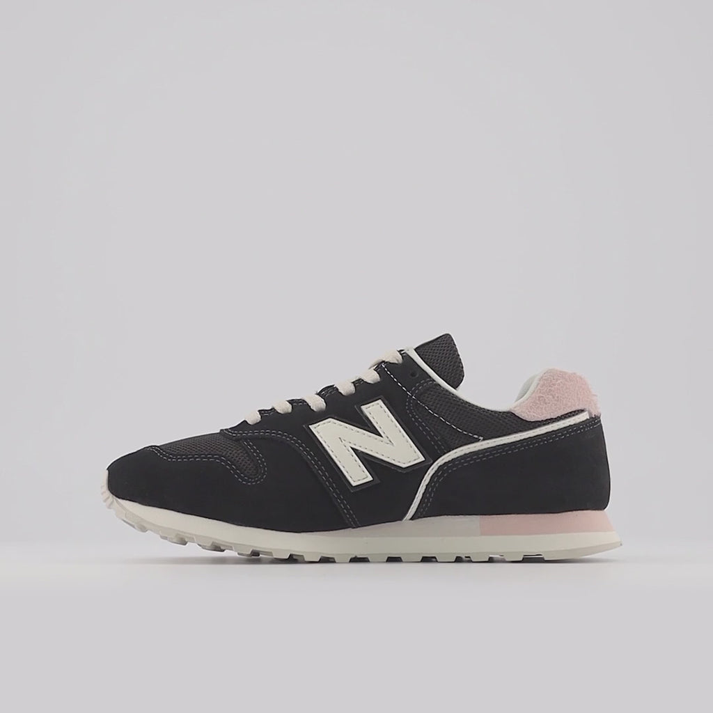 New Balance Womens 373 Fashion Trainers - Black / Pink Sand – The Foot