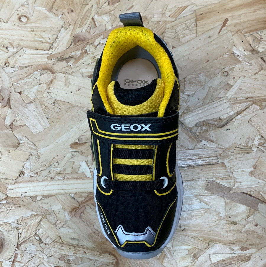 Geox Kids Light Up Bat Trainers - Black / Yellow – The Foot