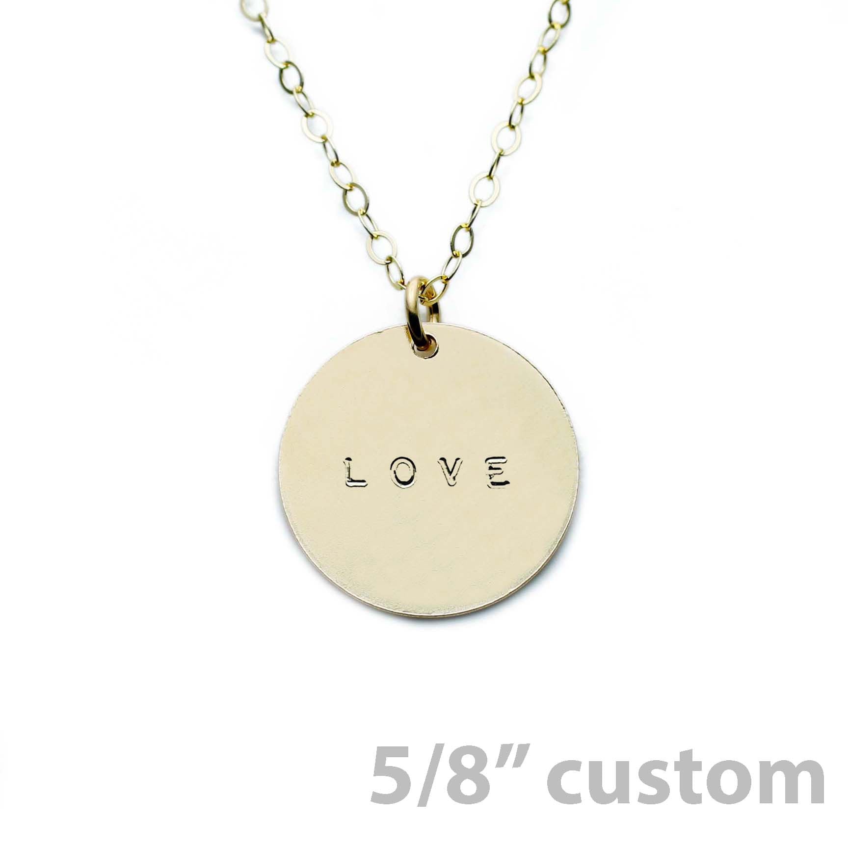 The Emoji Necklace Gold Disc - 5/8"