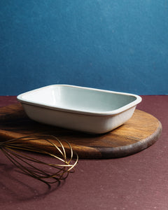 small oval ceramic baking dish