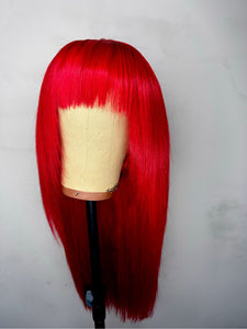 Red Bang Wig