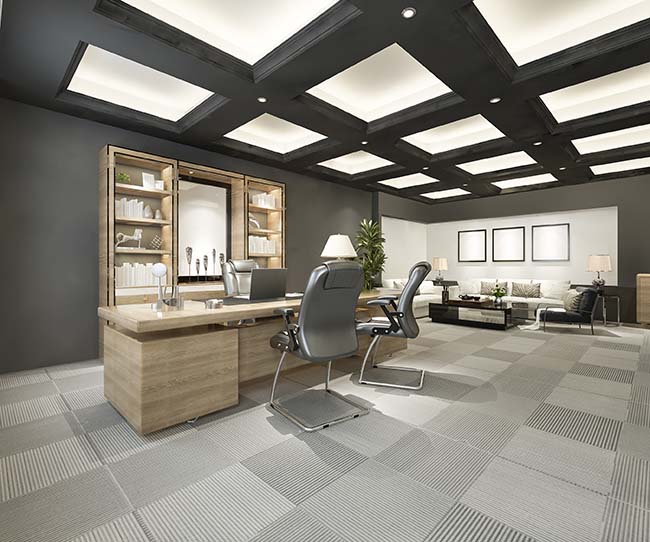3d rendering luxury meeting room - ZenQ Designs