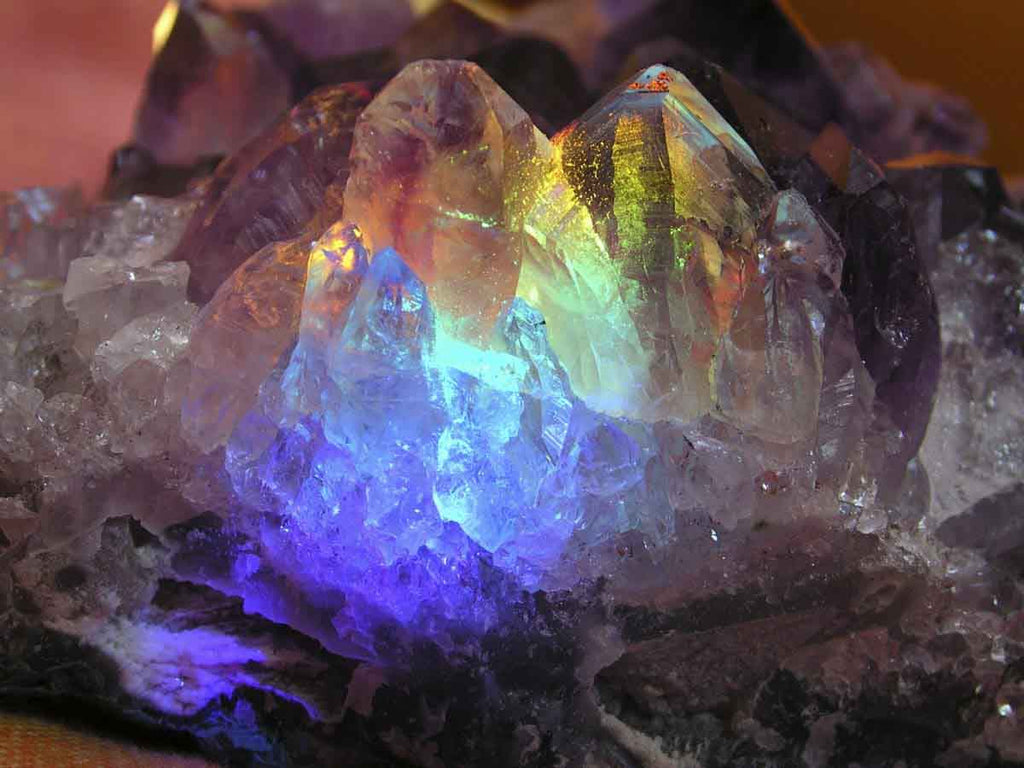 A crystal glowing bluish hues I ZenQ Designs