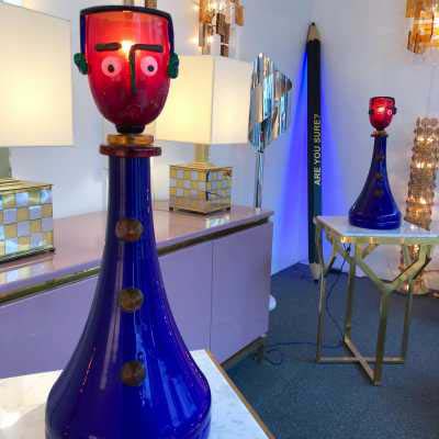 A funny looking character as a Murano lamp I ZenQ Designs