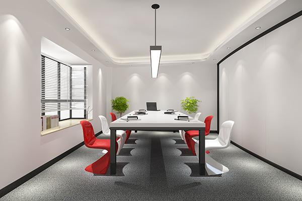 Business meeting room with colorful decor furniture - ZenQ Designs