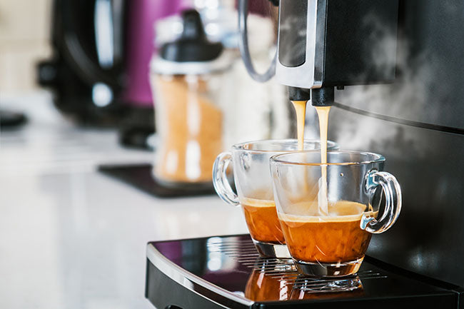 Coffee machine with glass cups - ZenQ Designs