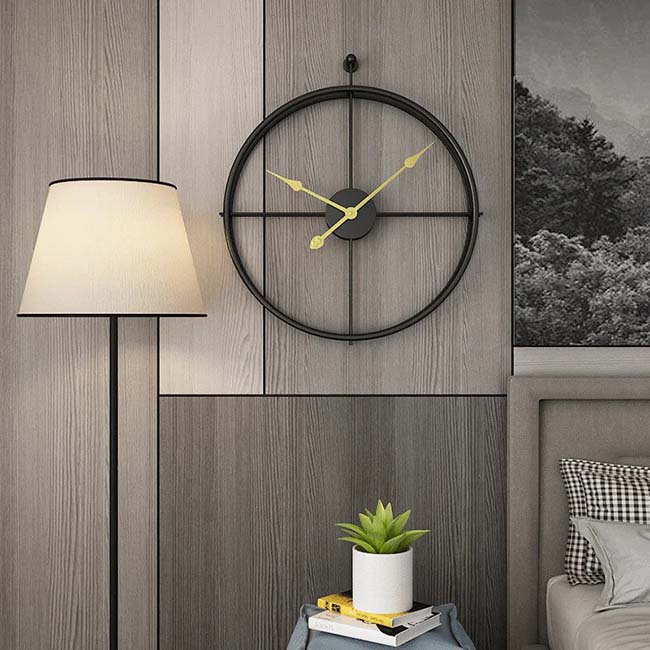 Large nordic vintage metal clock - ZenQ Designs