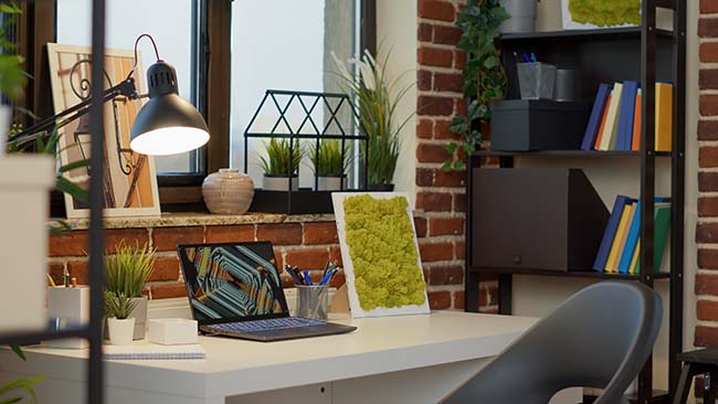 Modern home office decor - ZenQ Designs